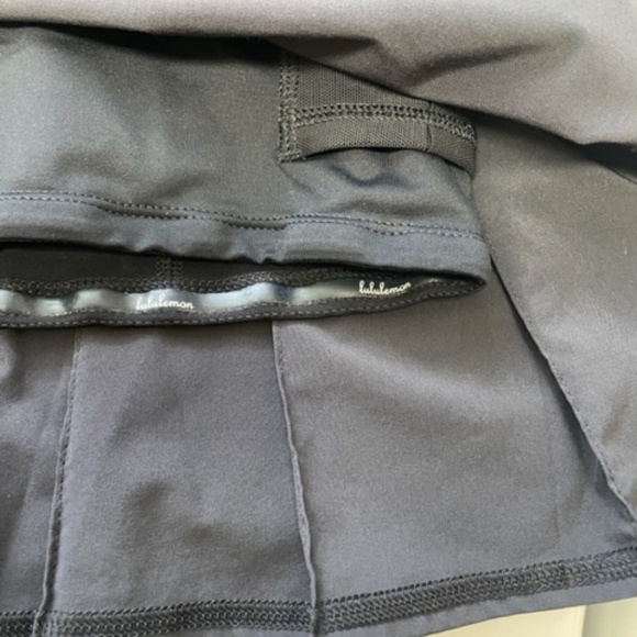 Lululemon Black Run Pace Setter Skirt Skort - Picture 6 of 7